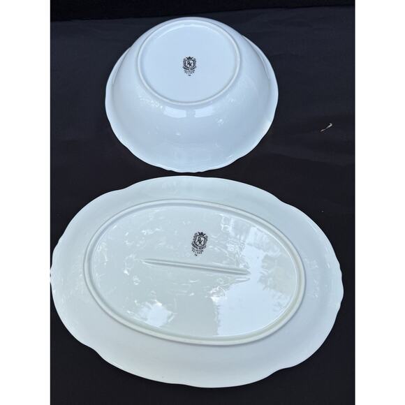 Vintage Royal Kent Christmas Holiday Holly Poland Serving Platter & Bowl Nice! - Picture 8 of 9